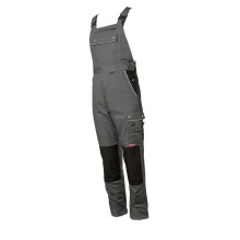 Spodnie ogrodniczki PLANAM CANVAS 320 szaro-czarne (2133)
