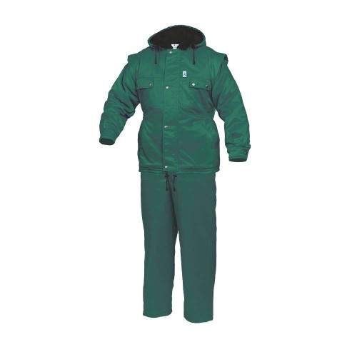 Ubranie robocze ocieplane SARA TRAPER WINTER STANDARD zielone