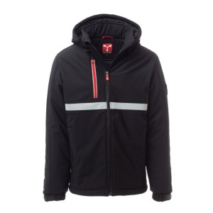 Kurtka softshell ocieplana PAYPER WISE PAD, czarny