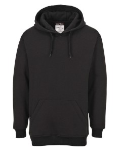 Bluza bawełniana z kapturem PORTWEST B302, czarny