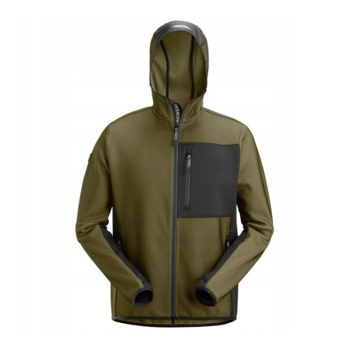 SNICKERS Bluza FLEXIWORK MIDLAYER FZ HOODIE nr 8044 kolor Khaki_Czarny_wynik.jpg