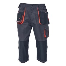 Spodnie robocze 3/4 CERVA EMERTON, czarny/pomarańczowy