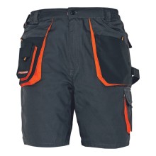 Spodenki robocze krótkie CERVA EMERTON, czarny/pomarańczowy
