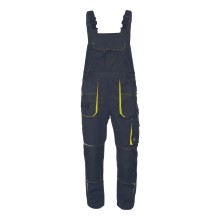 Spodnie ogrodniczki robocze CERVA EMERTON STR, czarny/żółty