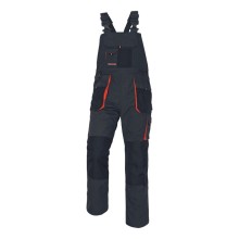 Spodnie ogrodniczki robocze CERVA EMERTON, czarny