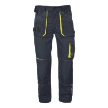 Spodnie robocze do pasa CERVA EMERTON STRETCH, czarny/żółty
