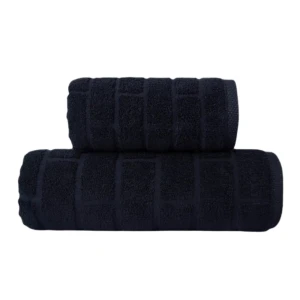 Ręcznik frotte BRICK 70x140, czarny