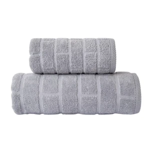 Ręcznik frotte BRICK 70x140, jasny popielaty
