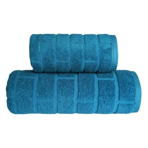 Ręcznik frotte BRICK 70x140, szmaragdowy