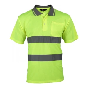 Podkoszulek polo VIZWELL VWPS01-BY, żółty
