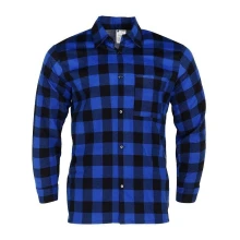 Koszula flanelowa PANTHER SAFETY Gitter, niebieski/czarny