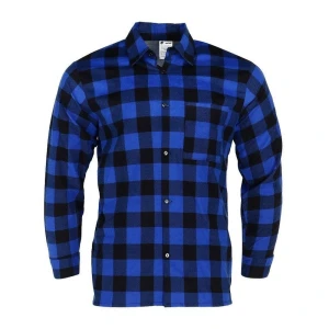 Koszula flanelowa PANTHER SAFETY Gitter, niebieski/czarny