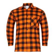 Koszula flanelowa PANTHER SAFETY Gitter, pomarańczowy/czarny