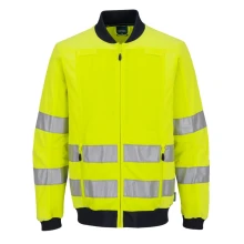 Kurtka ostrzegawcza pilotka Portwest T164, żółty