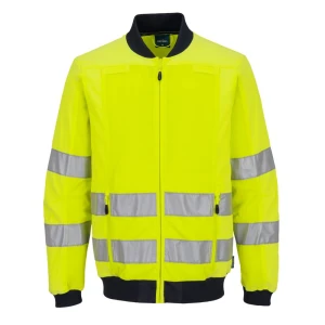 Kurtka ostrzegawcza pilotka Portwest T164, żółty