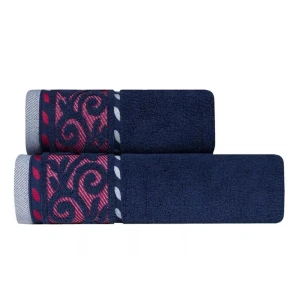 Ręcznik frotte VICTORIA 70x140 500 g, granatowy