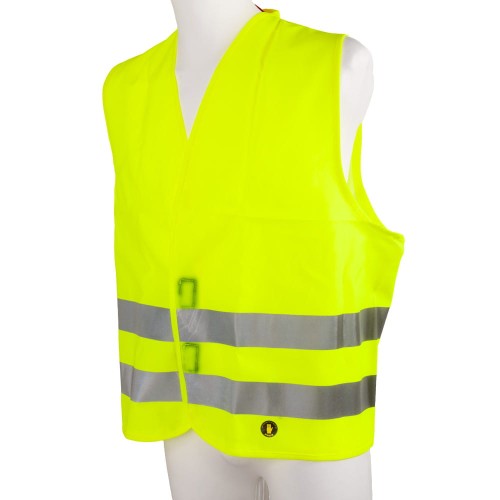 Kamizelka ostrzegawcza PROS FLUO 405 Żółta Odblaskowa Wodoodporna
