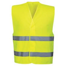 Kamizelka ostrzegawcza odblaskowa żółta