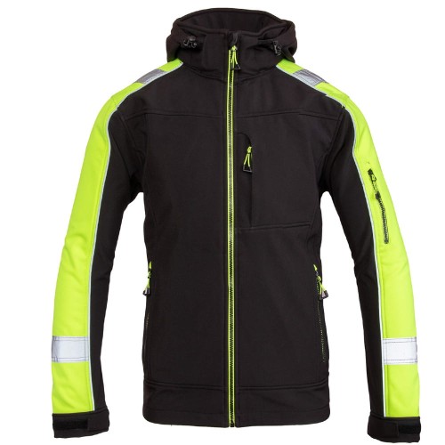 Kurtka softshell Polstar Benefit RIVAL (OARS) Czarno Żółta (id 1209).jpg