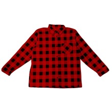 Koszula Flanelowa, czerwono-czarna, wyprodukowana w Polsce