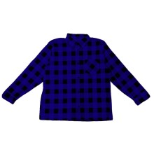  Koszula Flanelowa, niebiesko-czarna, wyprodukowana w Polsce