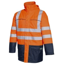 Kurtka ostrzegawcza ocieplana Industrial M-PRO 05090 multinorma, pomarańczowo-granatowa