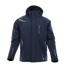 Kurtka ocieplana długa SARA COMFORT WINTER (1-08-630-70-22) Szary/Granatowy