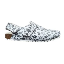 Buty chodaki damskie Safety Jogger BIANCA – Biały, wzór kwiatowy