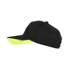 Czapka z daszkiem SARA COMFORT PLUS (1-14-620-25-27), Czarny/Żółty
