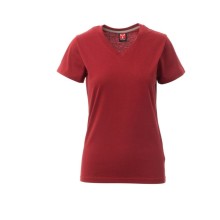 Koszulka damska PAYPER V-NECK, Bordowy