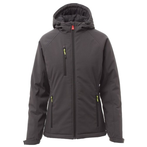 PAYPER Kurtka softshell ocieplana damska GALE PAD kAntracytCzarny_wynik.jpg