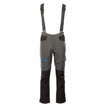 Spodnie w pas softshell ocieplane POLSTAR TOPAZ, stalowy/czarny