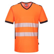Podkoszulek Ostrzegawczy Portwest PW310 Cotton Comfort, Pomarańczowy/Czarny
