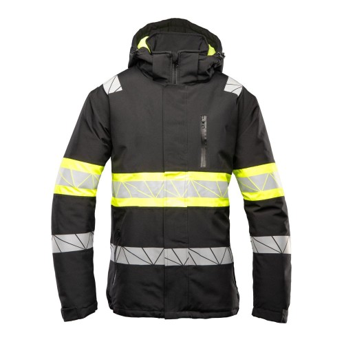 Kurtka ocieplana POLSTAR ECO RIVAL k Czarny Żółty_wynik.jpg