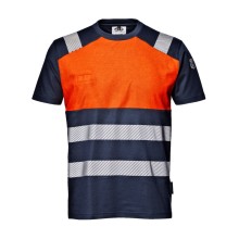 Podkoszulek Ostrzegawczy Sir Safety Contrast, Granatowo-Pomarańczowy