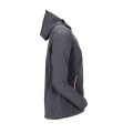 Kurtka softshell PLANAM UNIT DAMEN (3736) damska szaro czerwona
