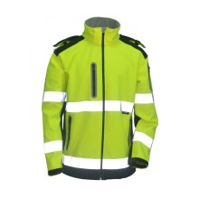 Kurtka ostrzegawcza softshell BETA VIZWELL VWJK177YN odblaskowa żółta