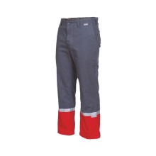Spodnie robocze do pasa SARA PIORUN SPECJAL 10-515-70 Szaro Czerwone